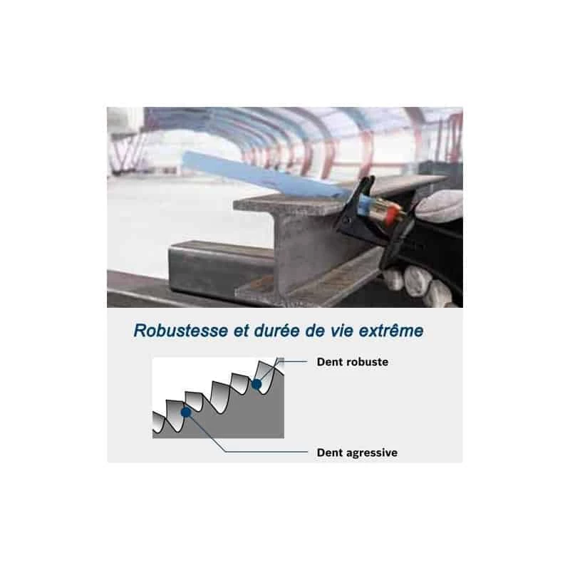 Lame Scie Sabre & Alligator BOSCH 5 Lames De Scie Sabre Heavy Pour Métal - S 1126 BEF - Réf. 2608657395 2 Lame Scie Sabre & Alligator BOSCH 5 Lames De Scie Sabre Heavy Pour Métal - S 1126 BEF - Réf. 2608657395 - Image 2