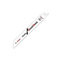 Lame Scie Sabre & Alligator BOSCH Carte De 5 Lames De Scie Sabre Bois / Métal S922HF - 2608656016