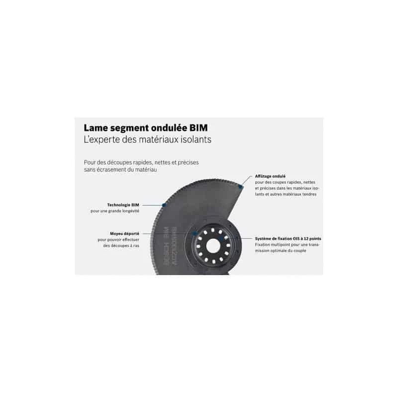 Accessoire Multifonction Oscillant BOSCH Lame Segment Ondulée BIM Ø100mm - ACZ100SWB 2 Accessoire Multifonction Oscillant BOSCH Lame Segment Ondulée BIM Ø100mm - ACZ100SWB - Image 2