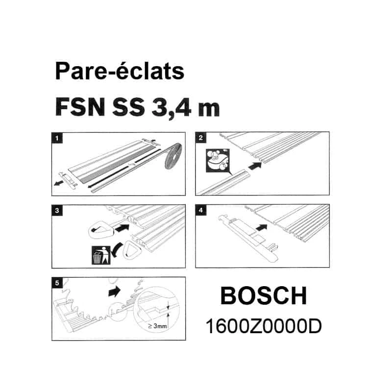 Rail De Guidage & Accessoires BOSCH Pare-éclats 3.4m FSN SS - 1600Z0000D 2 Rail De Guidage & Accessoires BOSCH Pare-éclats 3.4m FSN SS - 1600Z0000D - Image 2