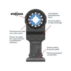 Accessoire Multifonction Oscillant BOSCH Set Menuisier 4 Pièces - 2608661696 -Rail de guidage Soldes bosch set menuisier 4 pieces 2608661696 4