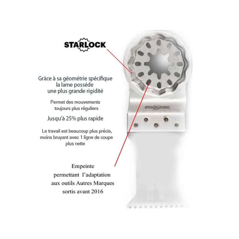 Accessoire Multifonction Oscillant FEIN Lame E Cut Denture Fine 30mm STARLOCK - 157 2 Accessoire Multifonction Oscillant FEIN Lame E Cut Denture Fine 30mm STARLOCK - 157 - Image 2