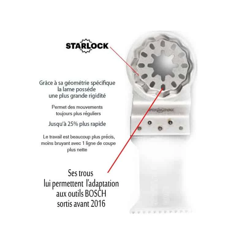 Accessoire Multifonction Oscillant FEIN Lame E Cut Long Life BIM 35mm STARLOCK - 160 3 Accessoire Multifonction Oscillant FEIN Lame E Cut Long Life BIM 35mm STARLOCK - 160 - Image 3