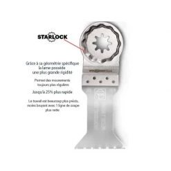 Accessoire Multifonction Oscillant FEIN Lame E Cut Univ. Métal & Bois 44mm STARLOCK Plus 152 -Rail de guidage Soldes fein lame e cut univ metal bois 44mm starlock plus 152 4
